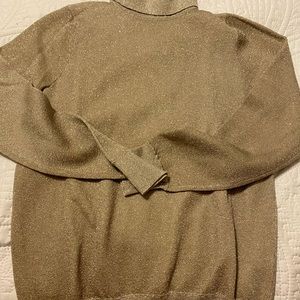 Metallic turtleneck